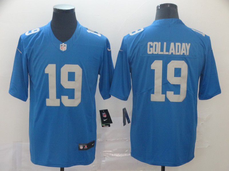 Men Detroit Lions #19 Golladay Blue Nike Vapor Untouchable Limited Player NFL Jerseys